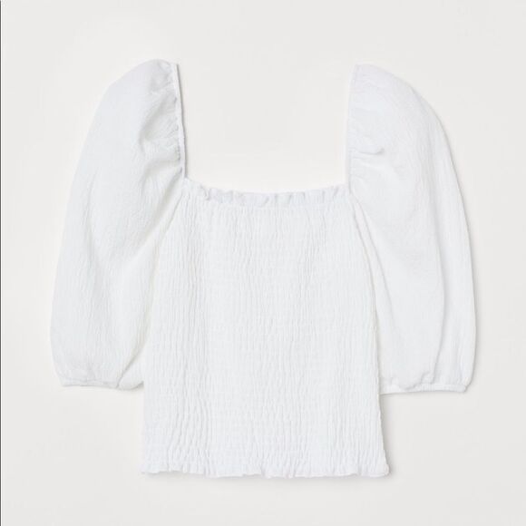 H&M Short White Top . Size Xs - Picture 1 of 9